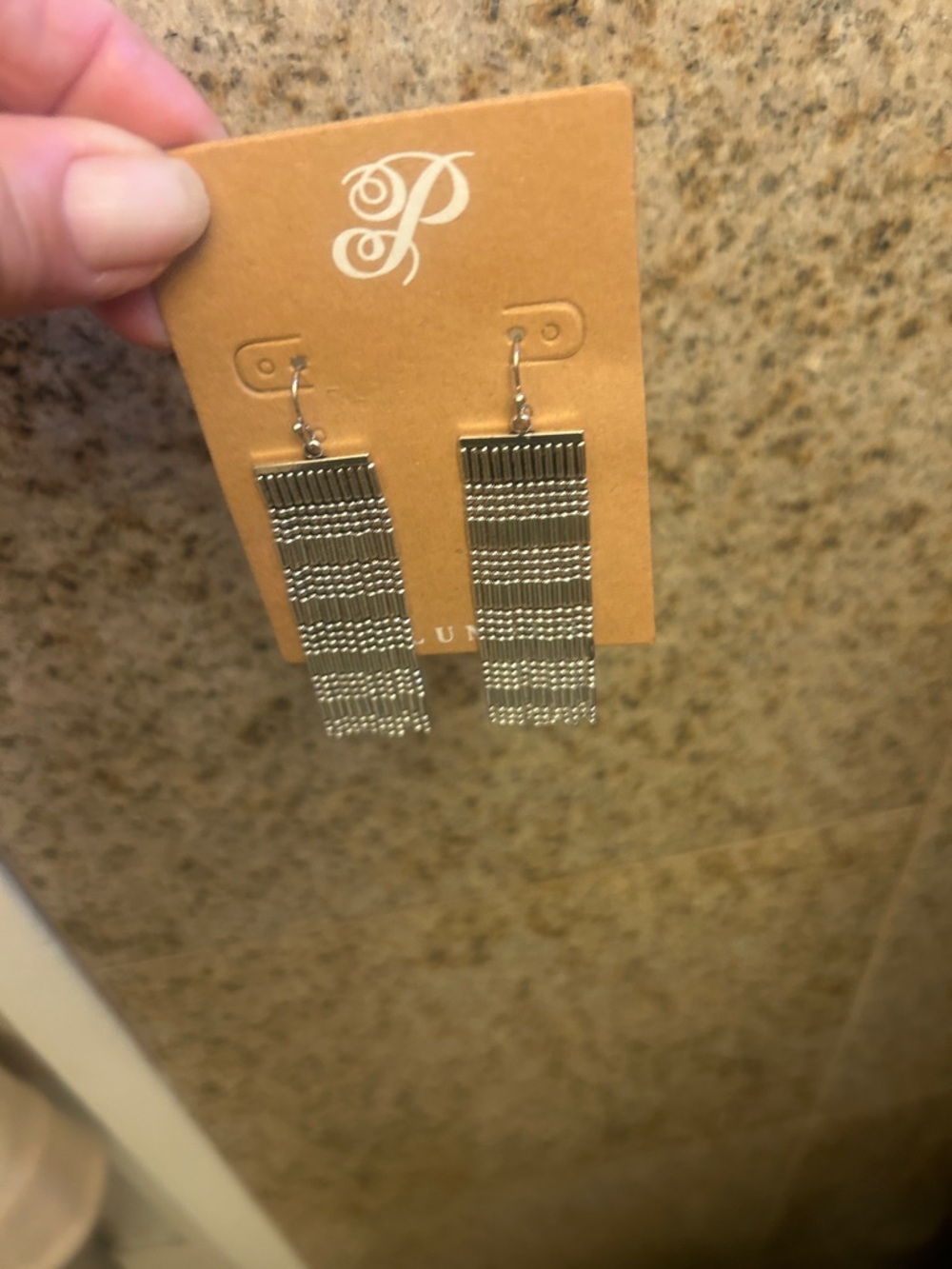 Silver Beaded Fringe Drop Earrings - Women's Jewelry